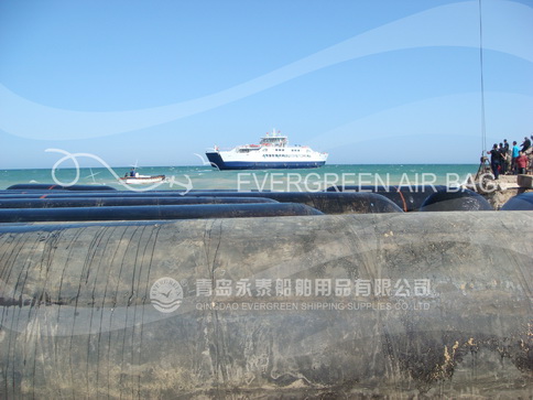 Ferryboat Launching by Marine Airbags