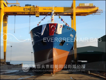 ship launching marine airbags