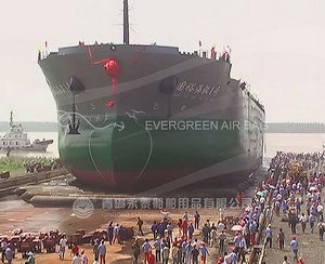 Ship Launching by Evergreen Airbags