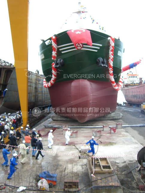 Ship Launching by Evergreen Airbags
