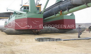 Dredger Launching by Marine Airbags 
