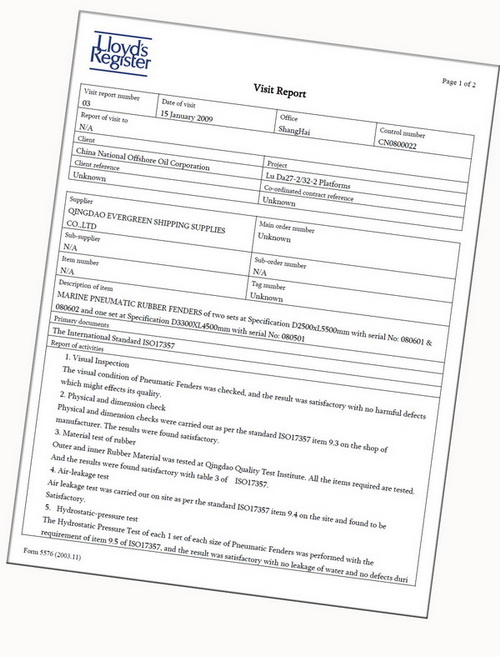 LR certificate ISO17357